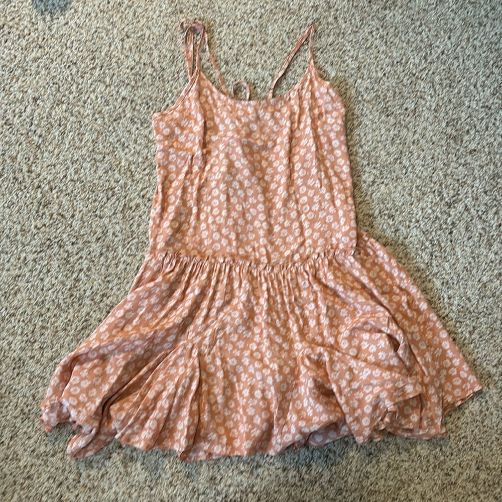 light coral flowy spring dress